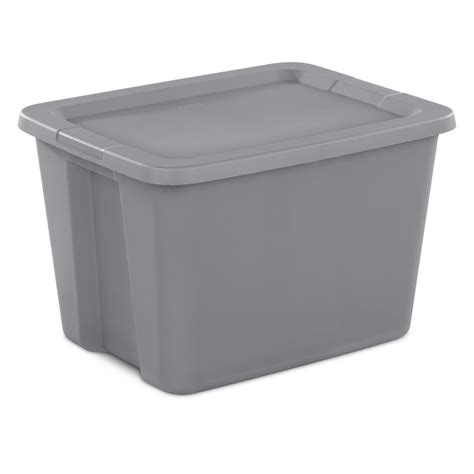 sterilite 18 gal 68 l tote box steel|18 gallon container with lid.